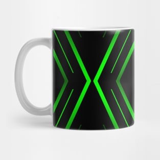 Cross and diamonds green gradient Mug